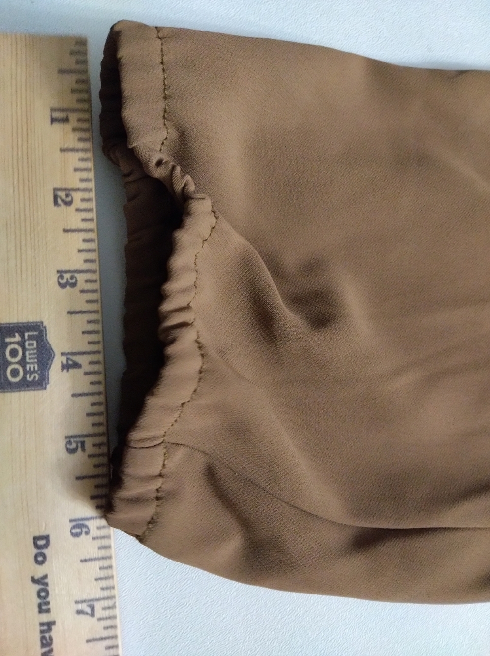 Democracy Women's Brown Elastic Cuff  Pants New Size PS - Picture 4 of 5